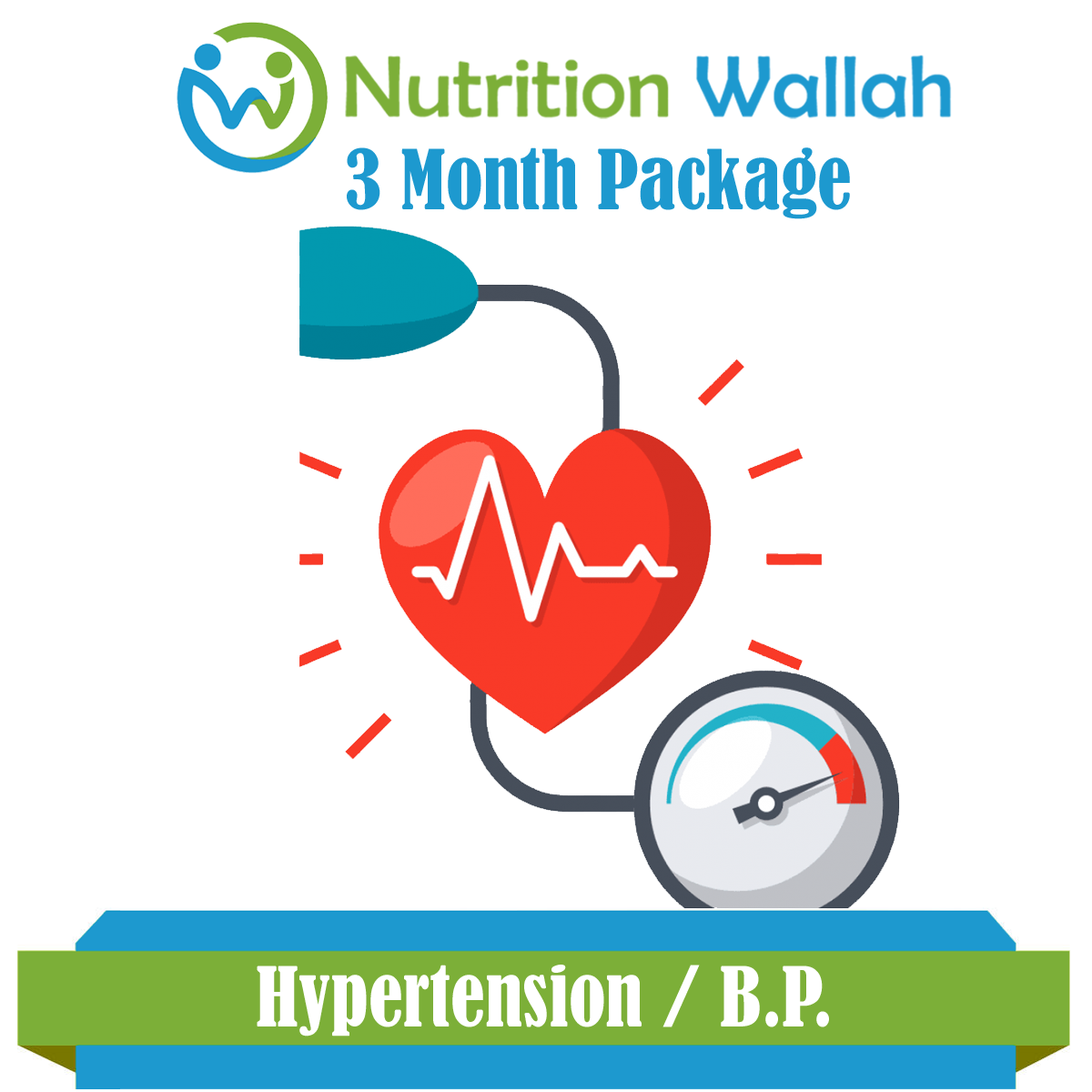 3 Month Package Hypertension / Blood Pressure(B.P.)